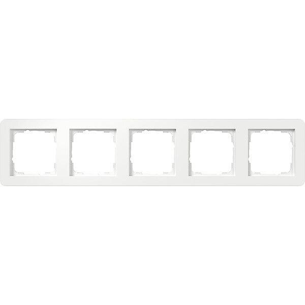 Gira Abdeckrahmen 5fach reinweiß 0215150